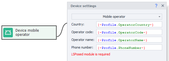 Mobile operator