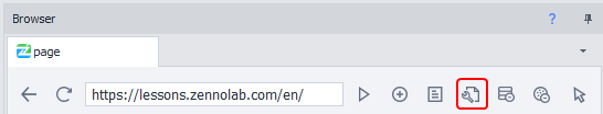 Developer tools for the active tab