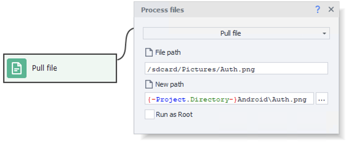 Receiving a file