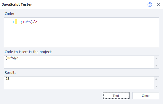 Run the tester