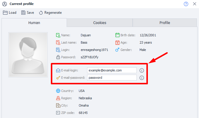 Email and Password