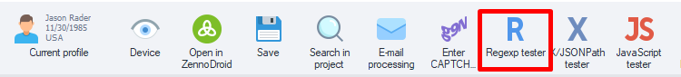 Via Toolbar